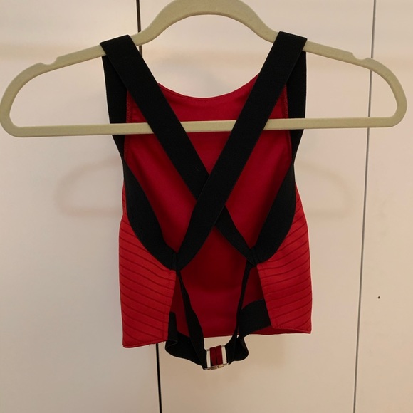 Forever 21 Red Strappy Crop Top - Picture 2 of 3